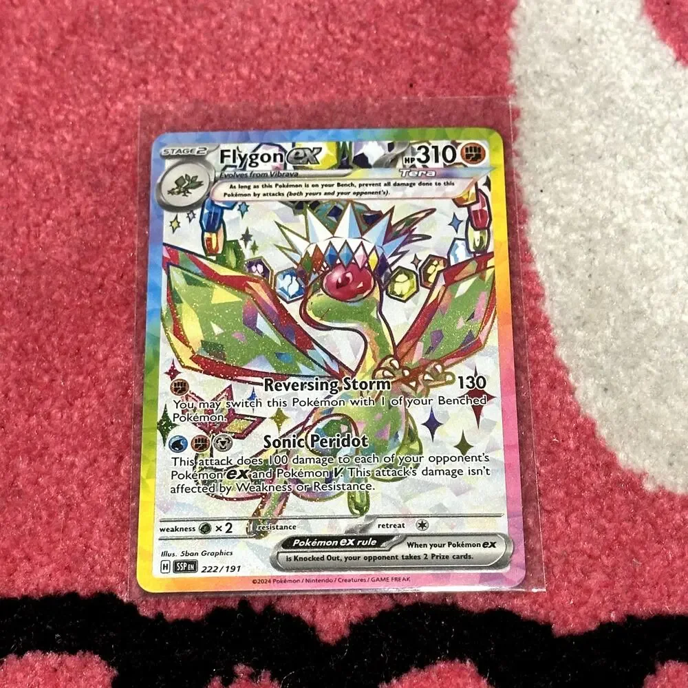 Flygon ex #222 – Pokémon Surging Sparks – As Pictured